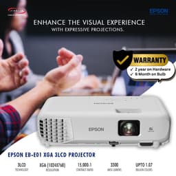 Epson EB-E01 XGA 3300 Lumens Entry Business Projector — image 1