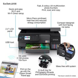 Epson L8100 Photo Printer (Replaces L850) — image 1