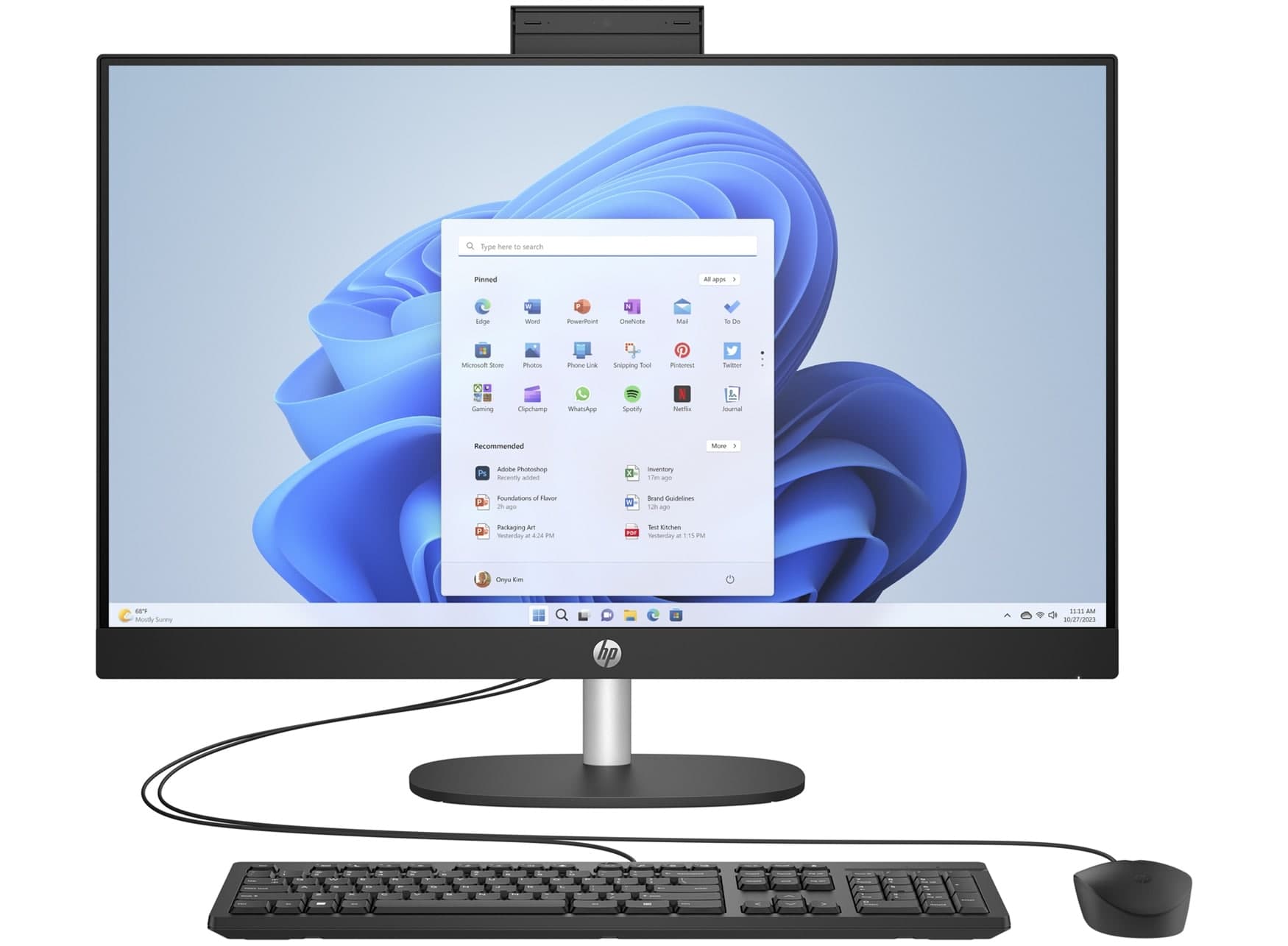 HP All-in-One Core i7 16GB 1TB 27\" Touch — image 1