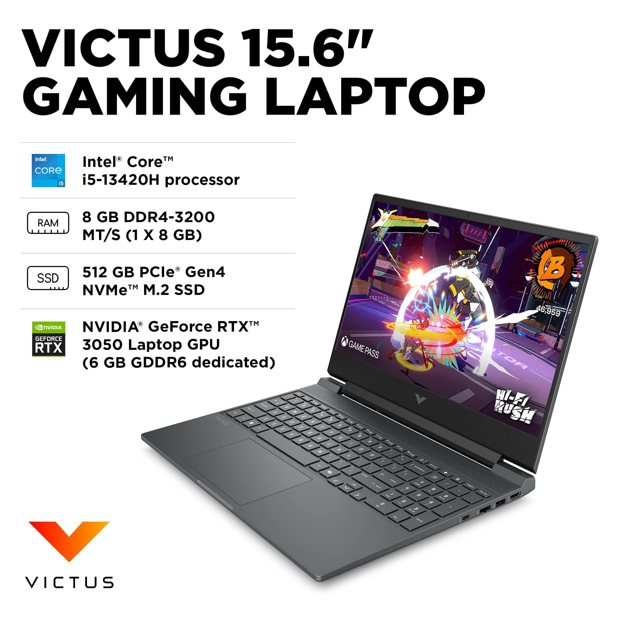 HP Victus Core i5 8GB 512GB RTX 3050 6GB — image 2