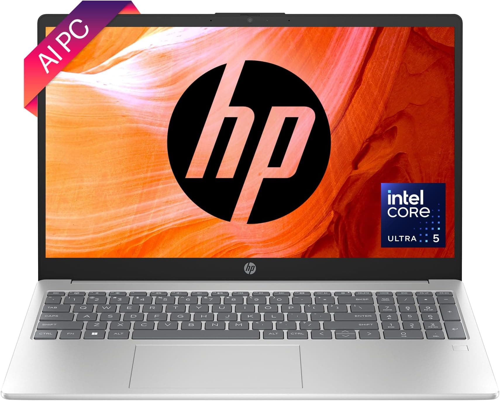 HP 15 Intel Core Ultra 5 13th Generation 8GB RAM 512GB SSD Touchscreen 15.6-Inch Notebook