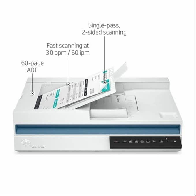 HP ScanJet Pro 3600F1 A4 Flatbed Document Scanner