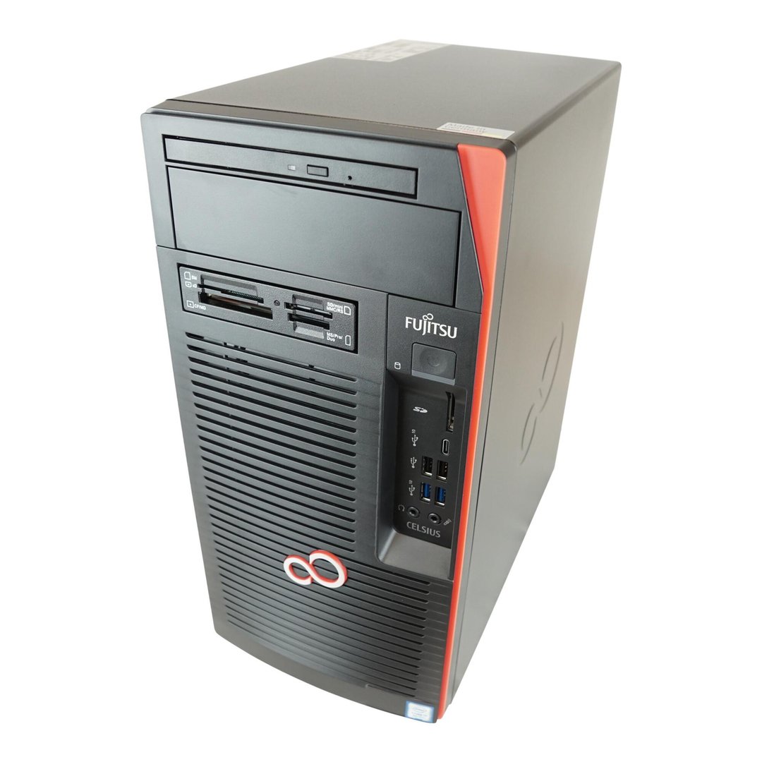 Fujitsu Celsius W580 Intel Xeon E-2124G 3.4GHz 16GB 2TB HDD NVIDIA Quadro P620 Workstation