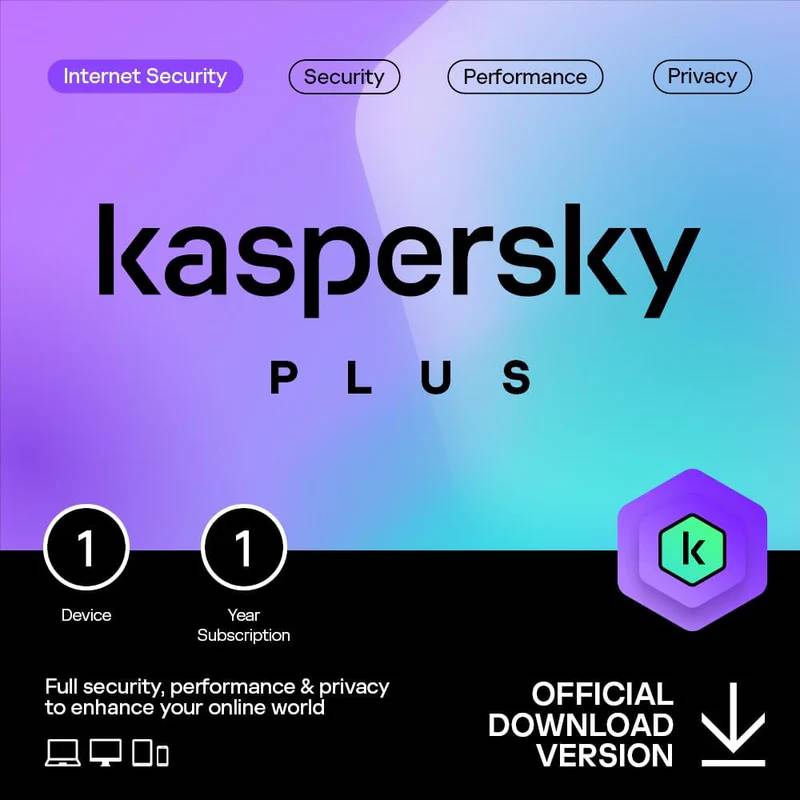 Kaspersky Plus (Internet Security) - 1 User License